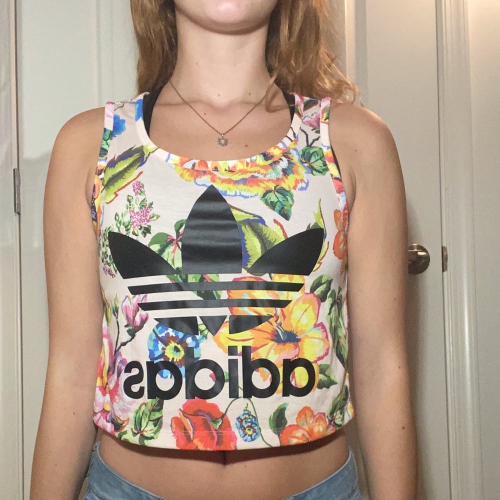 Adidas Flowered Tank Top